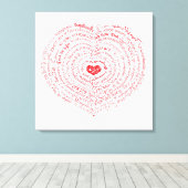 Welten der Liebe Canvas Print Leinwanddruck (Insitu (Holzboden))