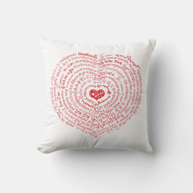 Welten der Liebe Pillow Kissen (Vorderseite)
