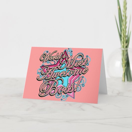 Welten der meiste fantastische Chef Karte (Vorderseite)