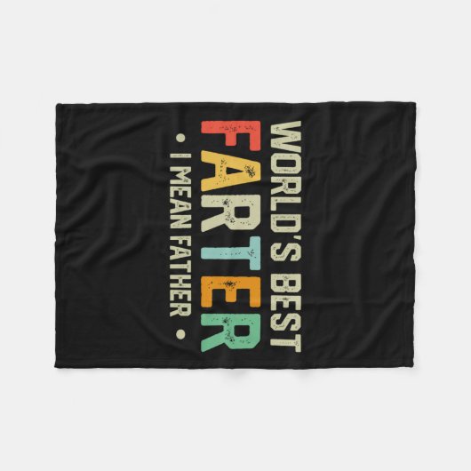 Welten die beste Farter I Gemein Vatermütter Vater Fleecedecke (Vorderseite (Horizontal))