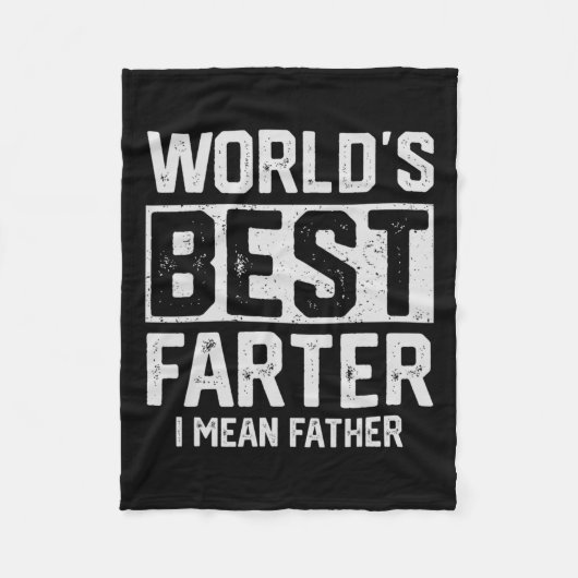 Welten die beste Farter I Gemein Vatermütter Vater Fleecedecke (Vorderseite)
