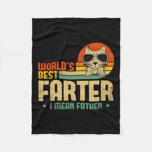 Welten die beste Farter I Gemein Vatermütter Vater Fleecedecke (Vorderseite)
