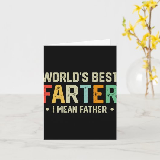 Welten die beste Farter I Gemein Vatermütter Vater Karte (Gelbe Blume)