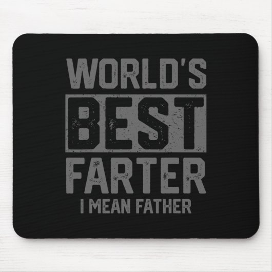 Welten die beste Farter I Gemein Vatermütter Vater Mousepad (Vorne)