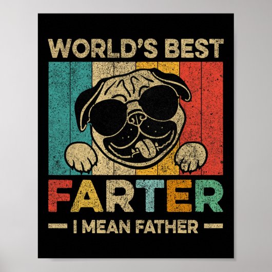 Welten die beste Farter I Gemein Vatermütter Vater Poster (Vorne)