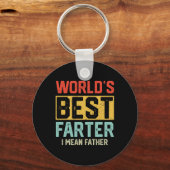 Welten die beste Farter I Gemein Vatermütter Vater Schlüsselanhänger (Vorderseite)