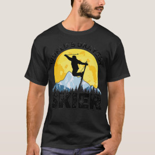 Welten, die gerade Ski fahren, Retro Vintager Skip T-Shirt