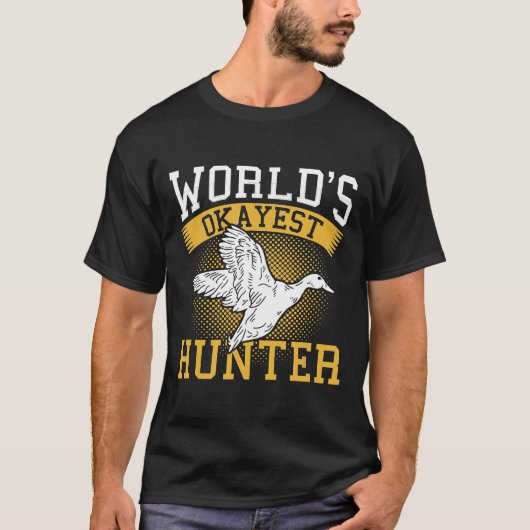 Welten, die in der Nähe von Hunter Duck Funny Sarc T-Shirt (Vorderseite)