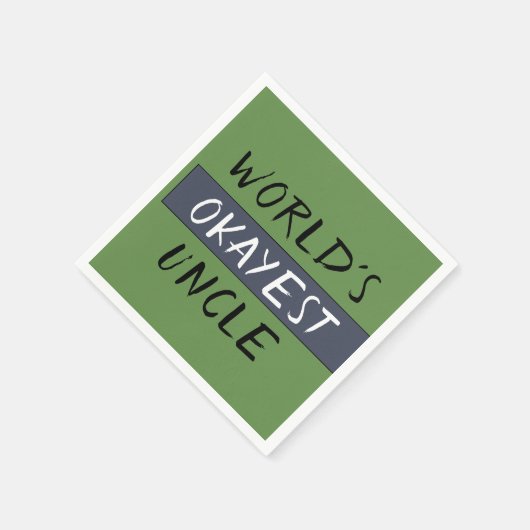 Welten, die in Uncle Funny Serviette (Ecke)