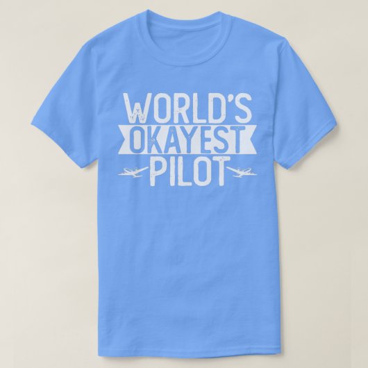 Welten, die mit dem Pilotprogramm "T Funny Pilot" T-Shirt (Design vorne)