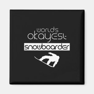 Welten, die mit dem Snowboarder Winter Snowboard S Magnet