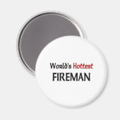 Welten heißer Feuerwehrmann Magnet (Vorderseite/Rückseite)