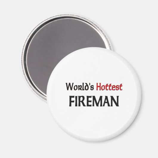 Welten heißer Feuerwehrmann Magnet (Vorderseite/Rückseite)