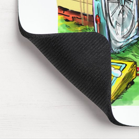 Welten Hund Funny T-Shirts Tasse & Geschenke Mousepad (Ecke)