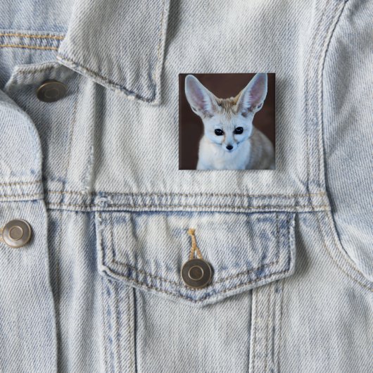 Welten Niedlicher Fennec Fox Button (Beispiel)