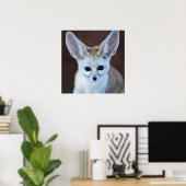 Welten Niedlicher Fennec Fox Poster (Heimbüro)