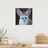 Welten Niedlicher Fennec Fox Poster (Küche)