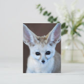 Welten Niedlicher Fennec Fox Postkarte (Stehend Vorderseite)