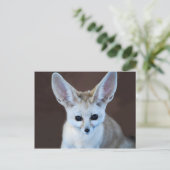 Welten Niedlicher Fennec Fox Postkarte (Stehend Vorderseite)