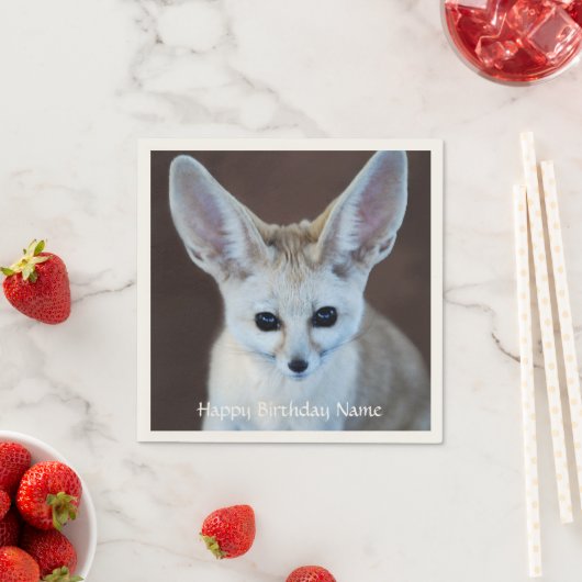 Welten Niedlicher Fennec Fox Serviette (Beispiel)