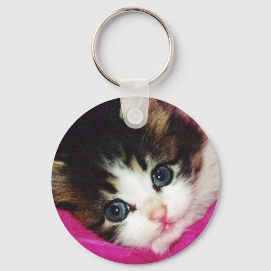 Welten Niedlicher Kitten Schlüsselanhänger (Vorderseite)