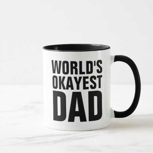 WELTEN OKAYEST VATER KAFFEES MUGS TASSE (Rechts)