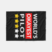 Welten-Oktoberfest Pilot - Funny Flying Aviation Fleecedecke (Vorderseite (Horizontal))