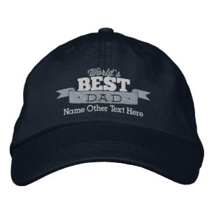 Welten personalisierter Vater Bestickte Baseballkappe