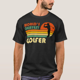 Welten sind die besten Golfer Funny Golf Retro Vin T-Shirt
