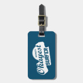 Welten sind die besten Surfer Gepäckanhänger (Vorderseite vertikal)