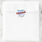 Welten Smartest Kid Runder Aufkleber (Tasche)