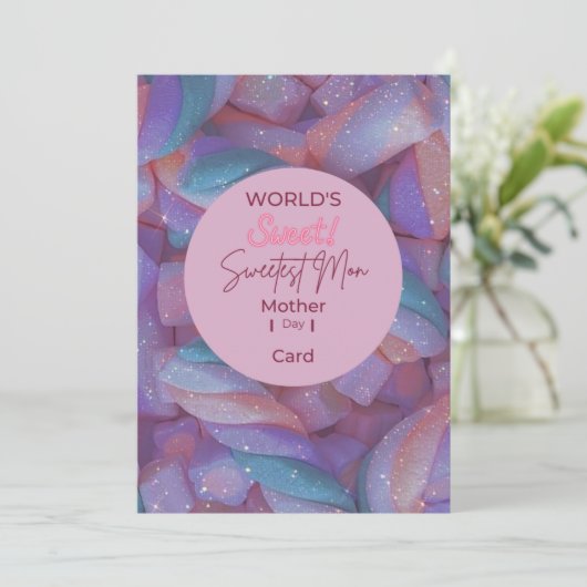 Welten Süßeste Mama Dankeskarte (Stehend Vorderseite)