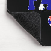 Welten Taia, Australien Papa Ever Bester Papa Vate Mousepad (Ecke)