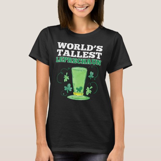 Welten Tallest Leprechaun Schönes Grafikdesign T-Shirt (Vorderseite)