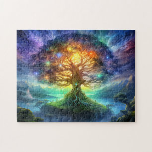 Weltenbaum Yggdrasil der nordischen Wikinger-Mytho Puzzle