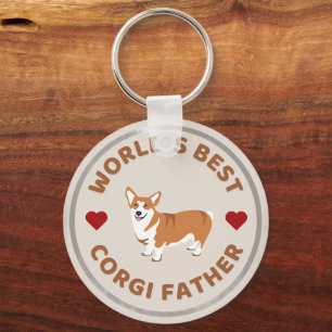 Weltes Geschenk für den besten Corgi-Vater, Proud- Schlüsselanhänger
