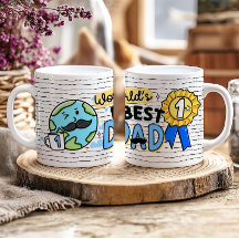 Weltes Geschenk für die Tasse des Vaters zum Weltb