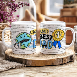 Weltes Geschenk für die Tasse des Vaters zum Weltb