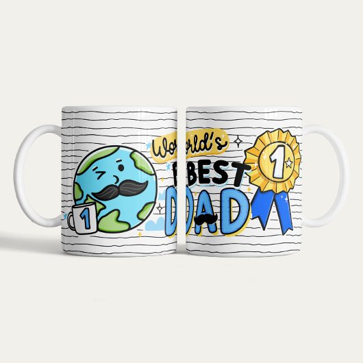 Weltes Geschenk für die Tasse des Vaters zum Weltb