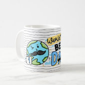 Weltes Geschenk für die Tasse des Vaters zum Weltb (Vorderseite Links)