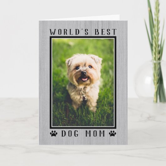 Weltes Mama Happy Birthday Foto Rustikal Karte (Vorderseite)