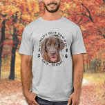 Weltes Weltrekord-Vater-Foto für Personalisierte H T-Shirt<br><div class="desc">Weltet besten Hund Vater ... Überraschen Sie Ihren Lieblings-Hund Vater diesen Vatertag mit diesem super niedlichen Haustier Foto T - Shirt. Passen Sie diesen Hund Papa T - Shirt mit dem Lieblings-Foto Ihres Hundes, und nennen Sie. Dieses Shirt ist ein Muss für Hundeliebhaber und Hundewelpen. Großartiges Geschenk des Hundes. COPYRIGHT...</div>