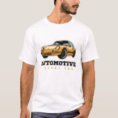 Weltester moderner Automobil Print White T - Shirt (Vorderseite)