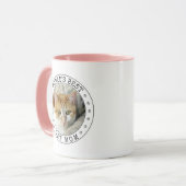 Weltet beste Cat Mama Foto Vorlage Pfosten Niedlic Tasse (Vorderseite Links)