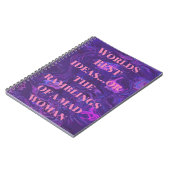 Weltet beste Ideen...oder Spiral-Foto-Notebook Notizblock (Linke Seite)