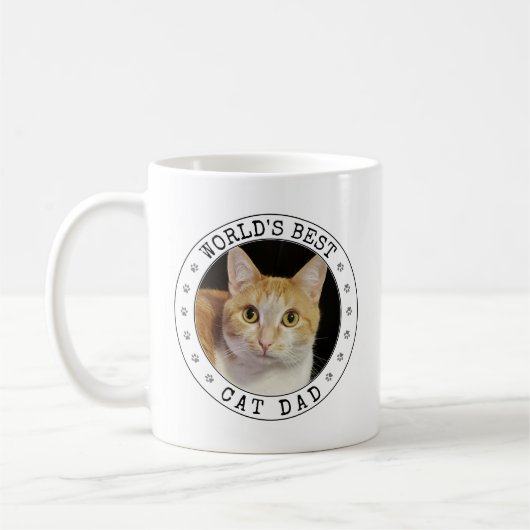 Weltet besten Cat Vater Fotovorlage Pfosten Niedli Kaffeetasse (Links)