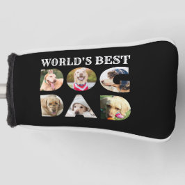 Weltet besten Hunde Vater Zitat 6 Foto Collage Bla Golf Headcover