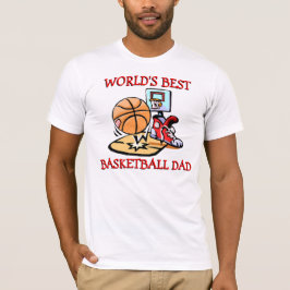 Weltet den besten Basketball-Vater aller Zeiten T-Shirt