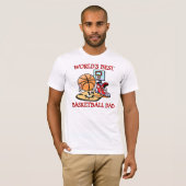 Weltet den besten Basketball-Vater aller Zeiten T-Shirt (Vorne ganz)