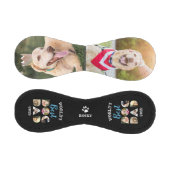 Weltet den besten Hund Vater Foto Collage Schwarz- Baseball (Paneele)